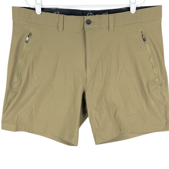 Eddie Bauer Men's Horizon Guide Olive Nylon Hiking Green Shorts Size 42 NWOT - Picture 1 of 12